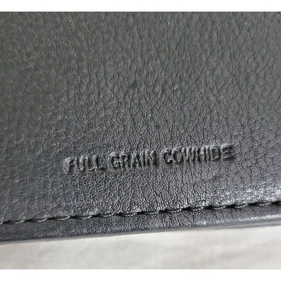 Travel Wallet Cowhide Leather Full Grain Passport boarding pass documents Vintag - Picture 6 of 7